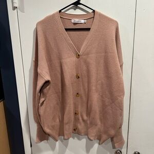 Anrbless Women's Blush Button-Front Cardigan